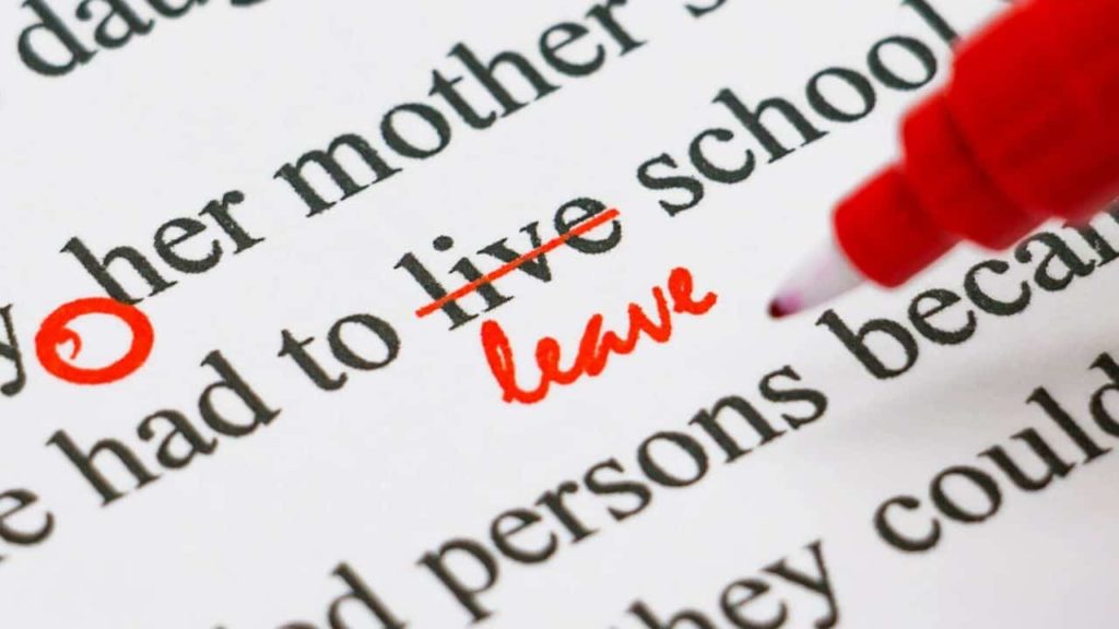 Proofreading services